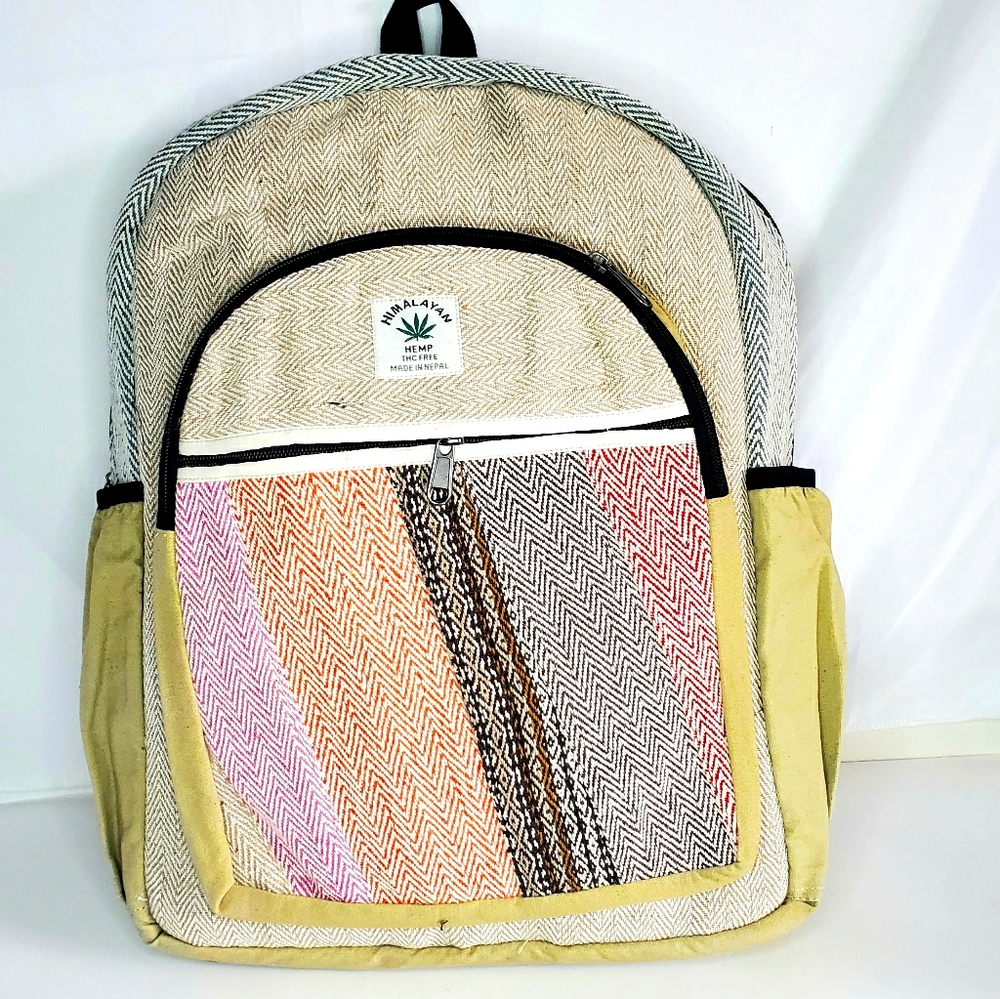 MOVING SALE FINAL PRICE NWOT Handmade Hemp & Cotton Patchwork Back…